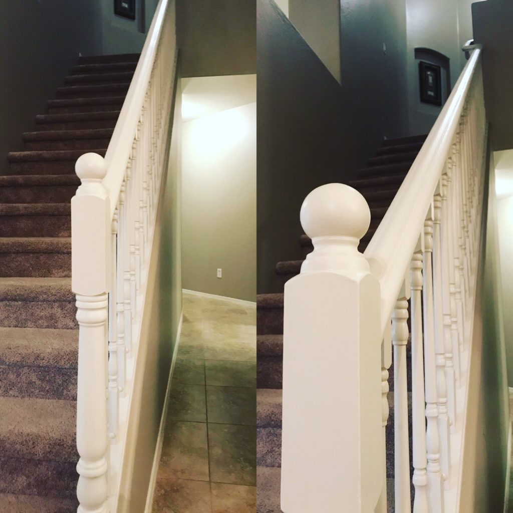 Repainted Staircase Rail